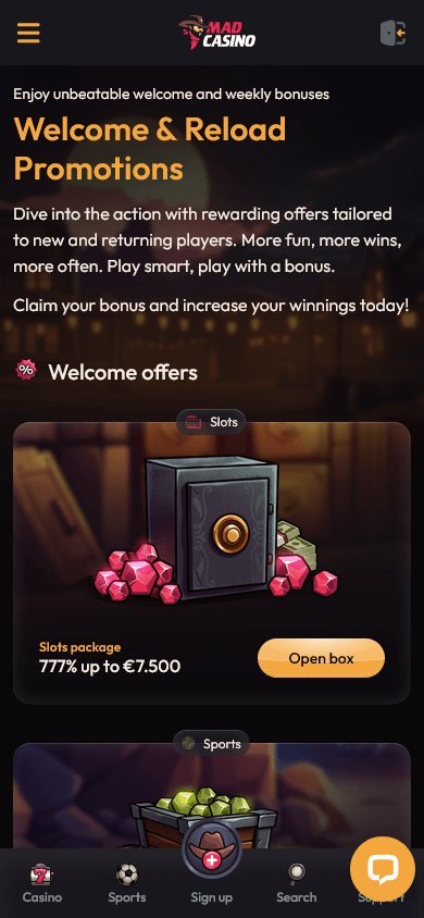 Madcasino tours gratuits, madcasino service clientèle