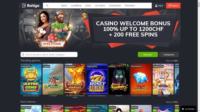 Image: Bahigo Casino: Der Top-Anbieter für Online-Casino-Spiele in der Schweiz